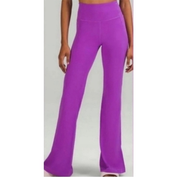 NWOT Free People Good Karma Flare Leggings. Violet XS/S...